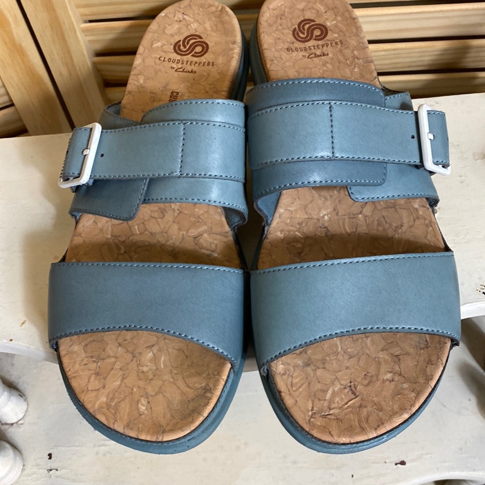 Cloudsteppers by Clarks Sandals, Light Blue Women's Size 9 1/2